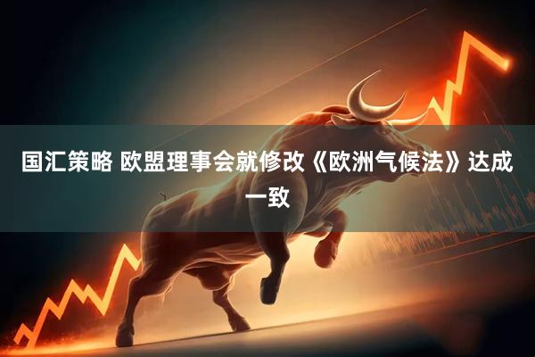 国汇策略 欧盟理事会就修改《欧洲气候法》达成一致