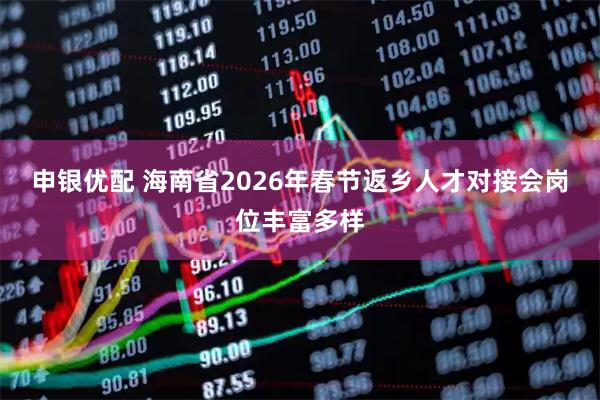 申银优配 海南省2026年春节返乡人才对接会岗位丰富多样