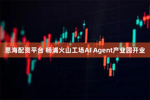 思海配资平台 杨浦火山工场AI Agent产业园开业