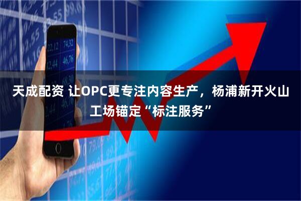 天成配资 让OPC更专注内容生产，杨浦新开火山工场锚定“标注服务”